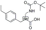(R)-2-(TERT-BUTOXYCARBONYLAMINO-METHYL)-3-(4-ETHYL-PHENYL)-PROPIONIC ACID 结构式