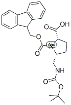 (2S5R)-N-ALPHA-9-FLUORENYLMETHYLOXYCARBONYL-PYRROLIDINE-5-(N'-T-BUTYLOXYCARBONYL-AMINOMETHYL)-2-CARBOXYLIC ACID 结构式