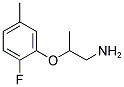 2-(2-FLUORO-5-METHYL-PHENOXY)-PROPYLAMINE 结构式