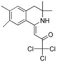 (3Z)-1,1,1-TRICHLORO-3-(3,3,6,7-TETRAMETHYL-3,4-DIHYDROISOQUINOLIN-1(2H)-YLIDENE)ACETONE 结构式