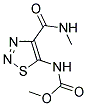 METHYL 4-[(METHYLAMINO)CARBONYL]-1,2,3-THIADIAZOL-5-YLCARBAMATE 结构式