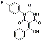 (5E)-1-(4-BROMOPHENYL)-5-[HYDROXY(PHENYL)METHYLENE]PYRIMIDINE-2,4,6(1H,3H,5H)-TRIONE 结构式