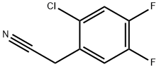 2-(2-氯-4,5-二氟苯基)乙腈 结构式