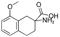 2-Amino-8-methoxy-1,2,3,4-tetrahydro-naphthalene-2-carboxylic acid 结构式