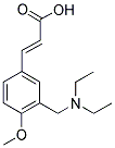 (2E)-3-(3-[(Diethylamino)methyl]-4-methoxyphenyl)-2-propenoic acid 结构式