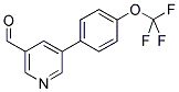 5-[4-(TRIFLUOROMETHOXY)PHENYL]NICOTINALDEHYDE 结构式