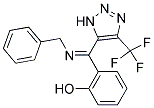 2-{(BENZYLIMINO)[4-(TRIFLUOROMETHYL)-1H-1,2,3-TRIAZOL-5-YL]METHYL}PHENOL 结构式