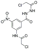 2-CHLORO-N-(3-[[2-(CHLOROACETYL)HYDRAZINO]CARBONYL]-5-NITROPHENYL)ACETAMIDE 结构式