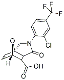 2-[2-CHLORO-4-(TRIFLUOROMETHYL)PHENYL]-1-OXO-1,2,3,6,7,7A-HEXAHYDRO-3A,6-EPOXYISOINDOLE-7-CARBOXYLIC ACID 结构式