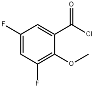 3,5-Difluoro-2-methoxybenzoyl chloride 结构式