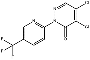 4,5-二氯-2-(5-(三氟甲基)吡啶-2-基)哒嗪-3(2H)-酮 结构式