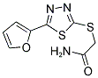 2-([5-(2-FURYL)-1,3,4-THIADIAZOL-2-YL]SULFANYL)ACETAMIDE 结构式