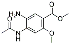 4-ACETYLAMINO-5-AMINO-2-METHOXYBENZOIC ACID METHYL ESTER 结构式