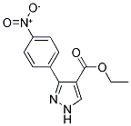 ETHYL-3-(4-NITROPHENYL)PYRAZOLE-4-CARBOXYLATE 结构式