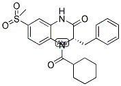 (3S)-3-BENZYL-4-CYCLOHEXANECARBONYL-7-METHANESULFONYL-3,4-DIHYDRO-1H-QUINOXALIN-2-ONE 结构式