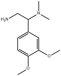 2-氨基-1-(3,4-二甲氧基苯基)乙基]二甲胺 结构式