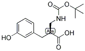 (S)-2-(TERT-BUTOXYCARBONYLAMINO-METHYL)-3-(3-HYDROXY-PHENYL)-PROPIONIC ACID 结构式