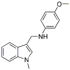 N-(4-METHOXYPHENYL)-N-[(1-METHYL-1H-INDOL-3-YL)METHYL]AMINE 结构式