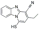3-ETHYL-1-MERCAPTOPYRIDO[1,2-A]BENZIMIDAZOLE-4-CARBONITRILE 结构式