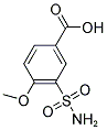 3-(AMINOSULFONYL)-4-METHOXYBENZOIC ACID 结构式