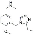 (3-[(2-Ethyl-1H-imidazol-1-yl)methyl]-4-methoxybenzyl)methylamine 结构式
