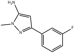 5-(3-FLUORO-PHENYL)-2-METHYL-2H-PYRAZOL-3-YLAMINE 结构式