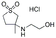 2-(3-METHYL-1,1-DIOXO-TETRAHYDRO-1LAMBDA6-THIOPHEN-3-YLAMINO)-ETHANOL HYDROCHLORIDE 结构式