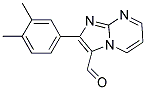 2-(3,4-DIMETHYLPHENYL)IMIDAZO[1,2-A]PYRIMIDINE-3-CARBALDEHYDE 结构式