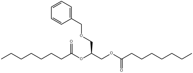(S)-SN-1,2-DIOCTANOYL-3-BENZYLGLYCEROL 结构式