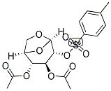 3,4-DI-O-ACETYL-1,6-ANHYDRO-2-O-P-TOLUENESULFONYL-BETA-D-GLUCOPYRANOSE 结构式