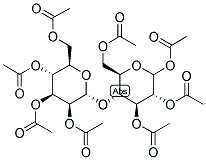 ACETYL 2,3,6-TRI-O-ACETYL-4-O-(2,3,4,6-TETRA-O-ACETYL-ALPHA-D-MANNOPYRANOSYL)-D-GLUCOPYRANOSIDE 结构式