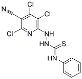 N-PHENYL-2-(3,4,6-TRICHLORO-5-CYANOPYRIDIN-2-YL)HYDRAZINECARBOTHIOAMIDE 结构式