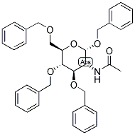 BENZYL 2-ACETAMIDO-3,4,6-TRI-O-BENZYL-2-DEOXY-ALPHA-D-GLUCOPYRANOSIDE 结构式