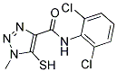 N-(2,6-DICHLOROPHENYL)-5-MERCAPTO-1-METHYL-1H-1,2,3-TRIAZOLE-4-CARBOXAMIDE 结构式