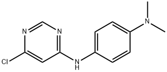 N-(6-CHLORO-4-PYRIMIDINYL)-N-[4-(DIMETHYLAMINO)PHENYL]AMINE 结构式