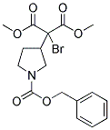 2-(1-BENZYLOXYCARBONYL-PYRROLIDIN-3-YL)-2-BROMO-MALONIC ACID DIMETHYL ESTER 结构式