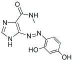 5-[(E)-(2,4-DIHYDROXYPHENYL)DIAZENYL]-N-METHYL-1H-IMIDAZOLE-4-CARBOXAMIDE 结构式