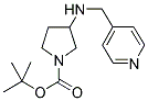 1-BOC-3-N-(PYRIDIN-4-YLMETHYL)-AMINO-PYRROLIDINE 结构式