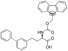 (R)-4-BIPHENYL-3-YL-2-(9H-FLUOREN-9-YLMETHOXYCARBONYLAMINO)-BUTYRIC ACID 结构式