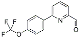 6-[4-(TRIFLUOROMETHOXY)PHENYL]PYRIDINE-2-CARBALDEHYDE 结构式