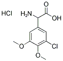 2-AMINO-2-(3-CHLORO-4,5-DIMETHOXYPHENYL)ACETIC ACID HYDROCHLORIDE 结构式