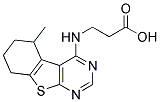 3-(5-METHYL-5,6,7,8-TETRAHYDRO-BENZO[4,5]THIENO-[2,3-D]PYRIMIDIN-4-YLAMINO)-PROPIONIC ACID 结构式