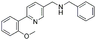 N-BENZYL-1-[6-(2-METHOXYPHENYL)PYRIDIN-3-YL]METHANAMINE 结构式