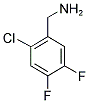2-氯-4,5-二氟苄基胺 结构式