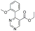 ETHYL-4-(2-METHOXYPHENYL)PYRIMIDINE-5-CARBOXYLATE 结构式