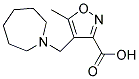 4-(AZEPAN-1-YLMETHYL)-5-METHYLISOXAZOLE-3-CARBOXYLIC ACID 结构式