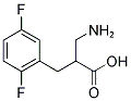 2-Aminomethyl-3-(2,5-difluoro-phenyl)-propionic acid 结构式