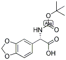 (S)-BENZO[1,3]DIOXOL-5-YL-TERT-BUTOXYCARBONYLAMINO-ACETIC ACID 结构式