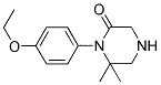 1-(4-ETHOXYPHENYL)-6,6-DIMETHYLPIPERAZIN-2-ONE 结构式