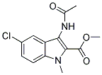 3-Acetylamino-5-chloro-1-methyl-1H-indole-2-carboxylic acid methyl ester 结构式
